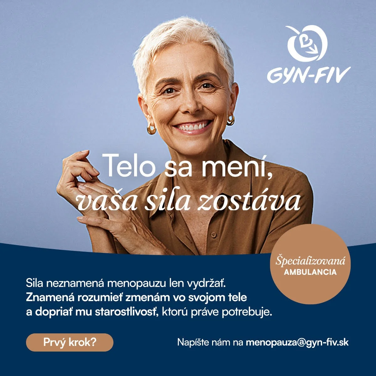 Sila zmeny, Program Sila zmeny, Sila zmeny gyn-fiv, menopauza, perimenopauza, špecializovaná ambulancia